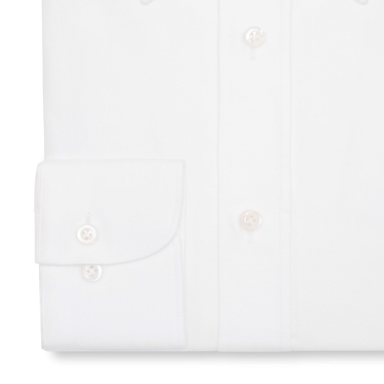 White Twill Classic Collar Shirt