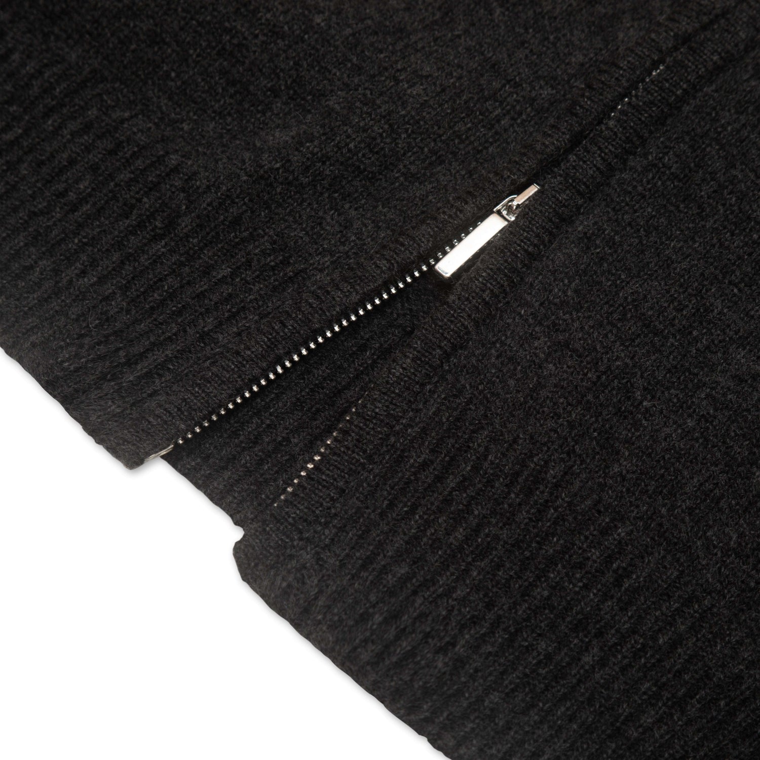 Charcoal Wool & Cashmere Sleeveless Gilet