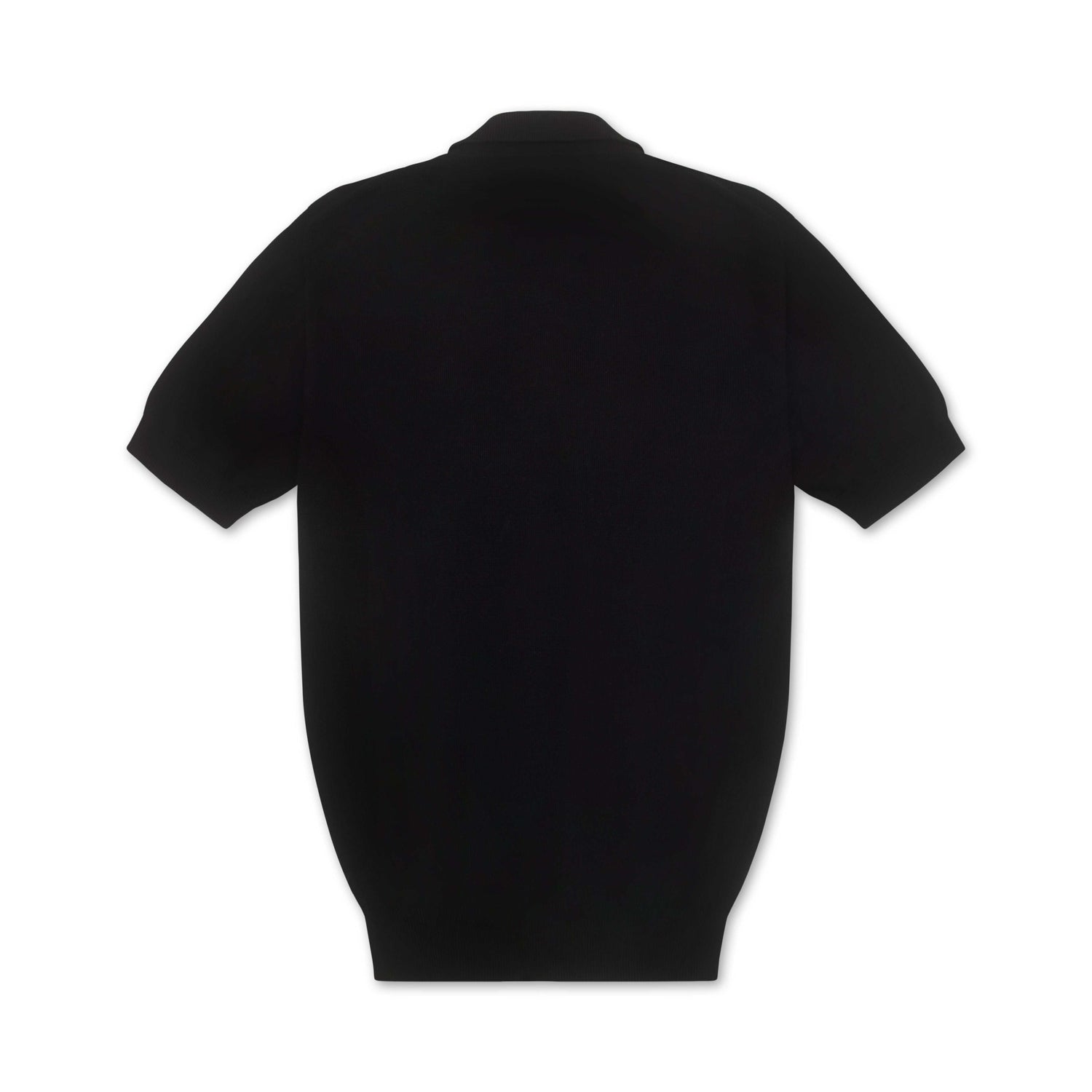 Midnight Blue Cotton & Cashmere Short Sleeve Polo