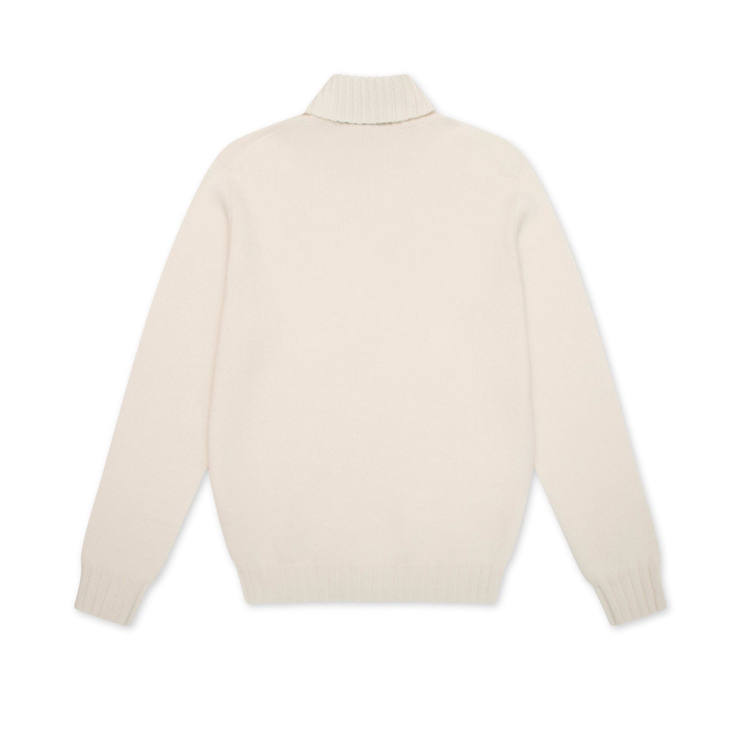 Off White Pure Cashmere Roll Neck