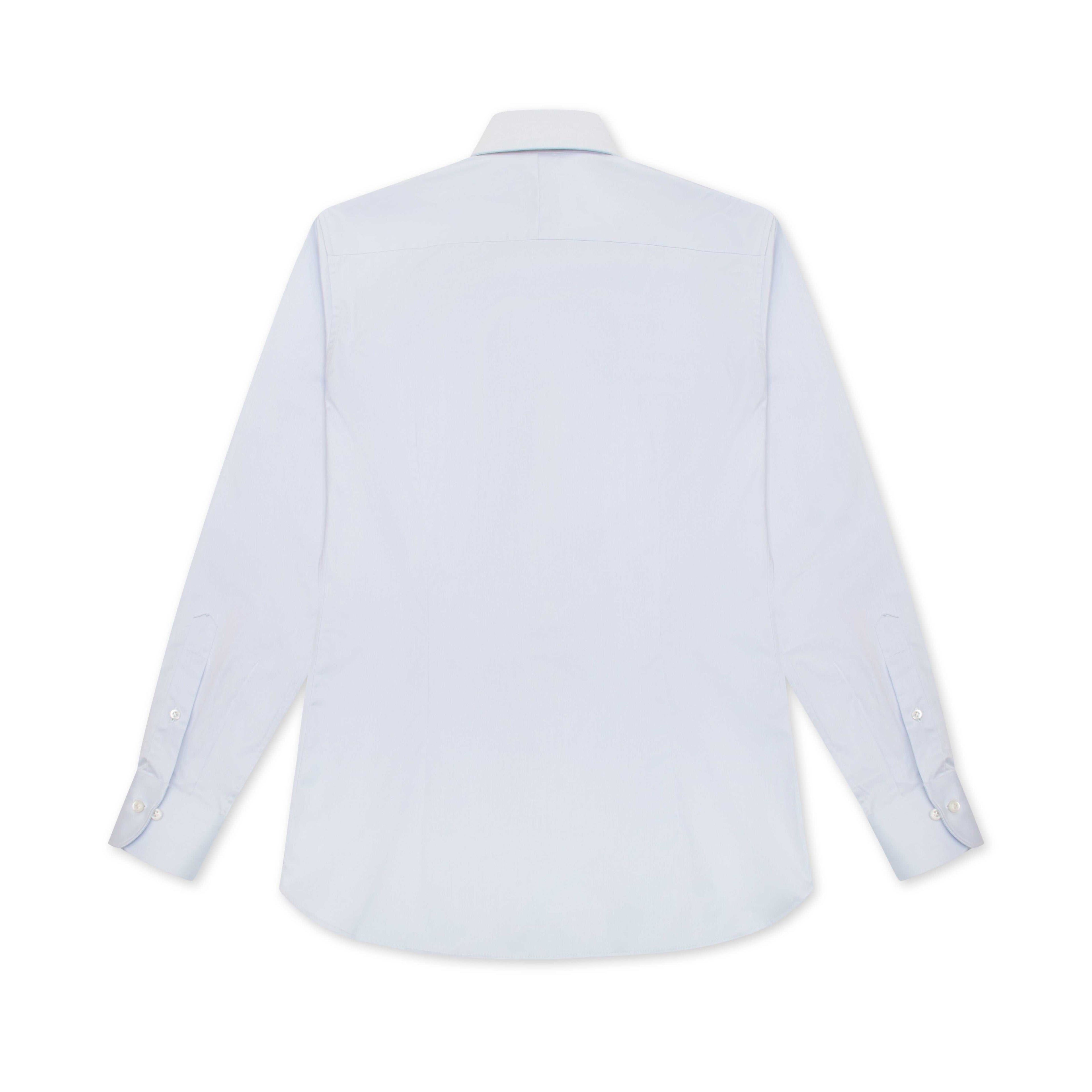 Light Blue Twill Classic Collar Shirt