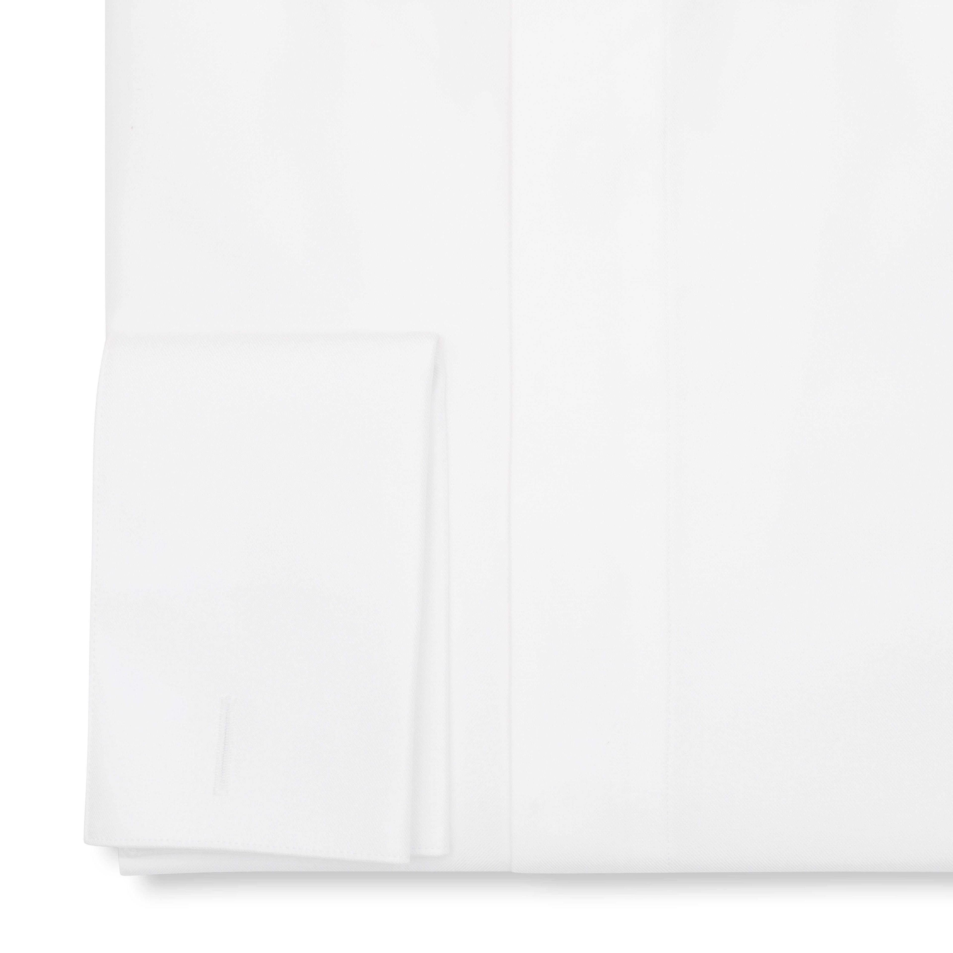 White Dinner Shirt with Fly Front
