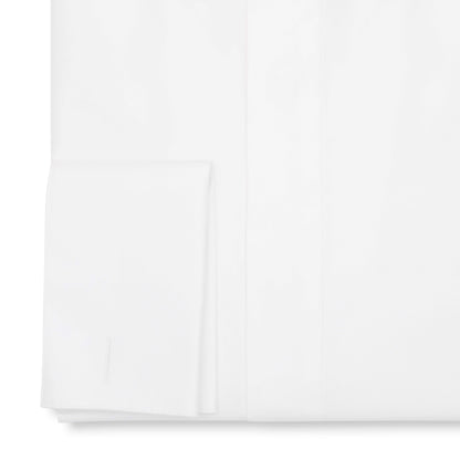 White Dinner Shirt with Fly Front