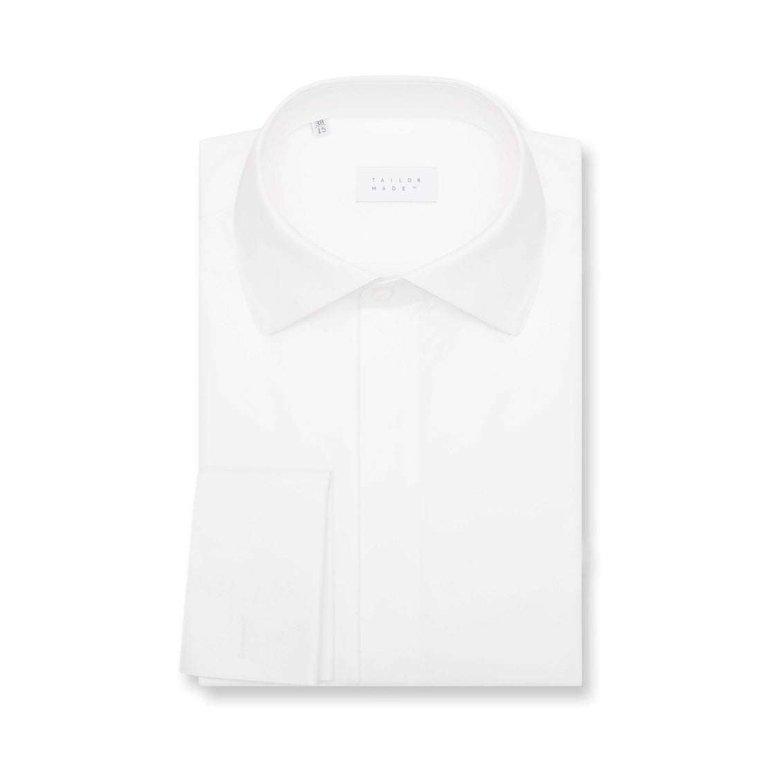 White Dinner Shirt with Fly Front