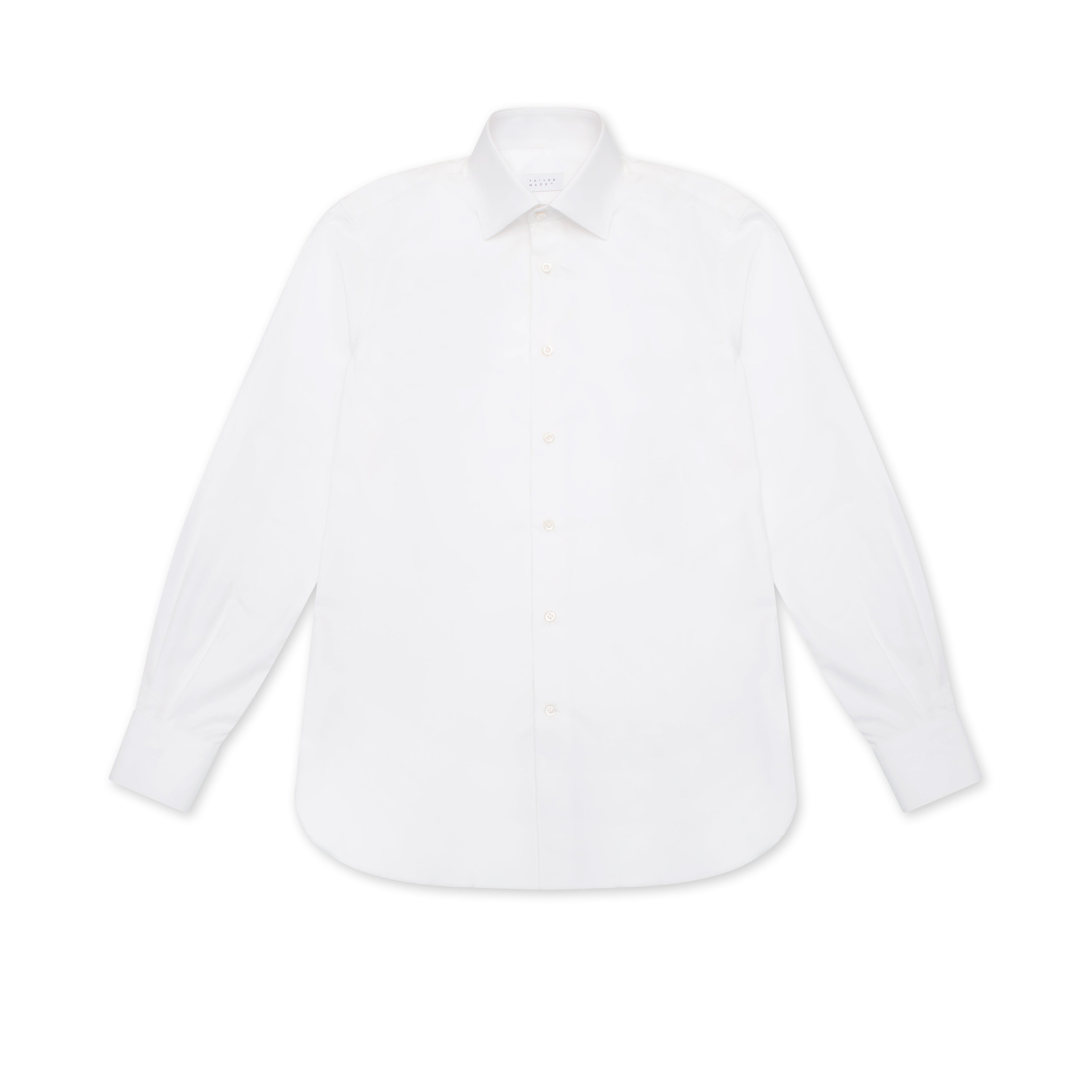 White Twill Classic Collar Shirt