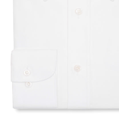 White Twill Classic Collar Shirt