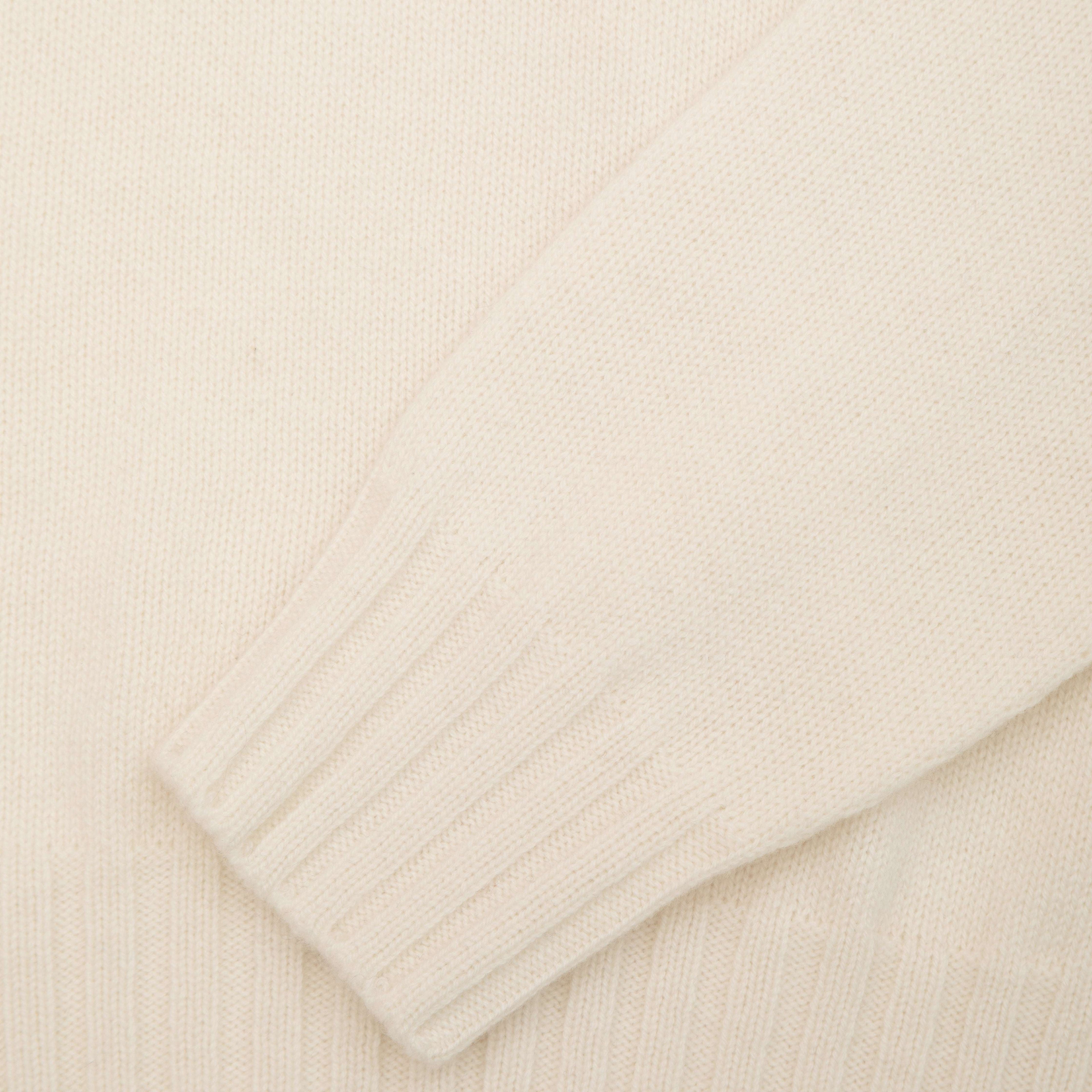 Off White Pure Cashmere Roll Neck