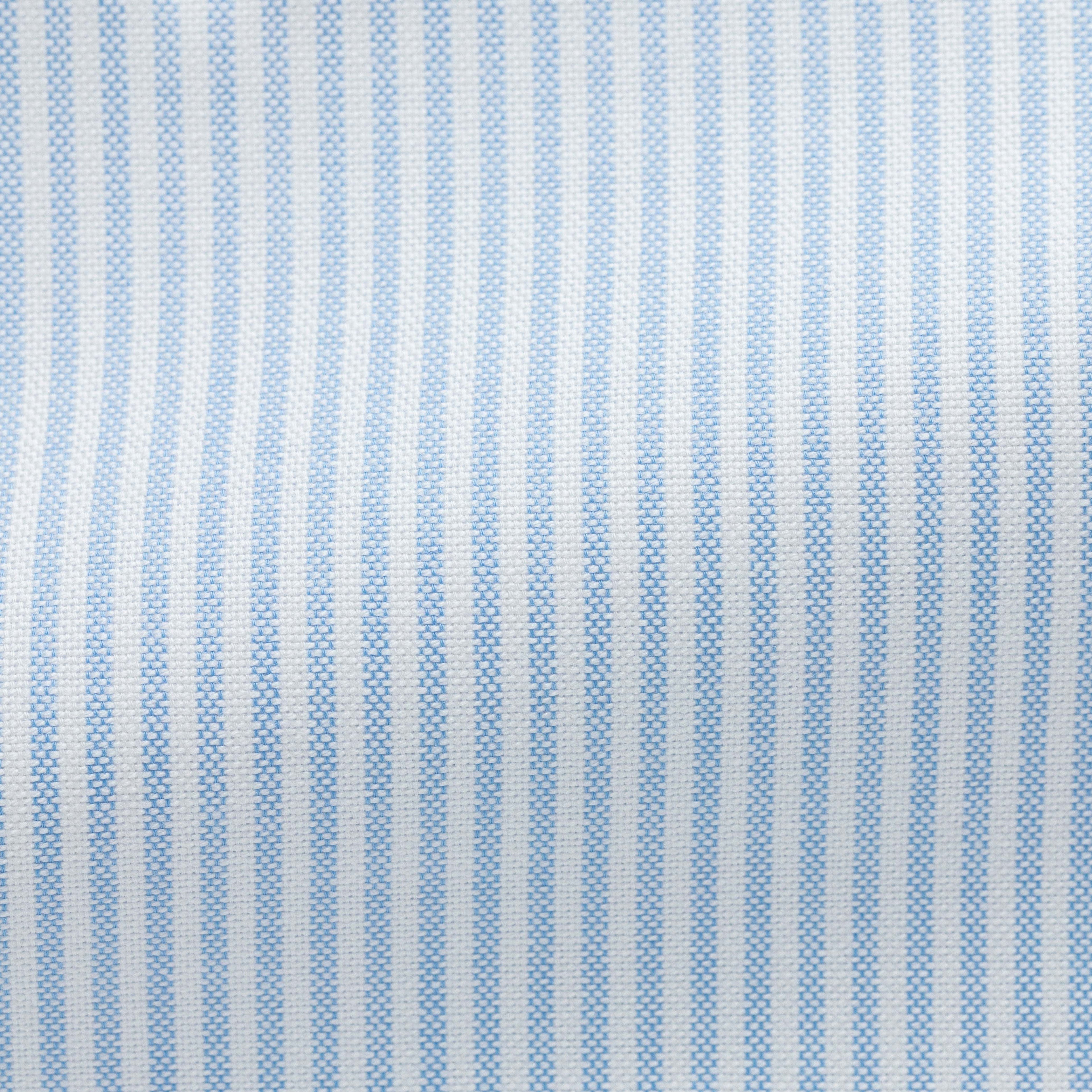 Light Blue Striped Oxford